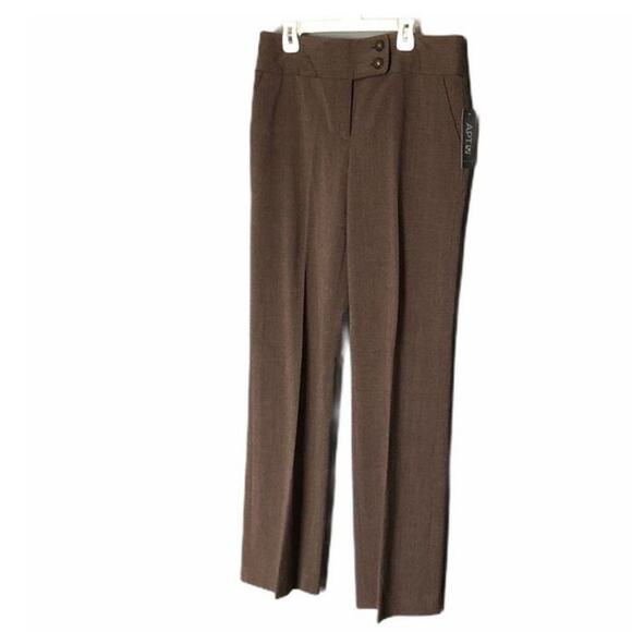 APT 9 Maxwell Brown Modern Fit Dress Pants NWT Size 8 - Picture 2 of 9